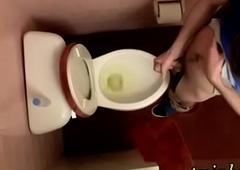 Gay twinks ladyboys emos pissing Offload Down A catch Toilet Bowl