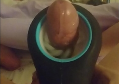Cumshot with toy. Making themselves cum with a toy.