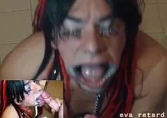 EVA RETARD Extreme Deepthroat slave