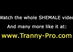 Tranny shemale fuck with an increment of facial cumshot