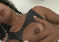 Stance boob tranny in fondling jerking off will not hear of soft uncut cock