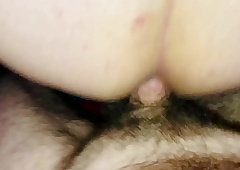Sissy Slut fucked by white cock without a condom plus creampie