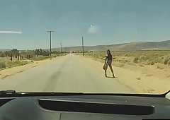 Ladyboy hitchhiker drilled in the arse